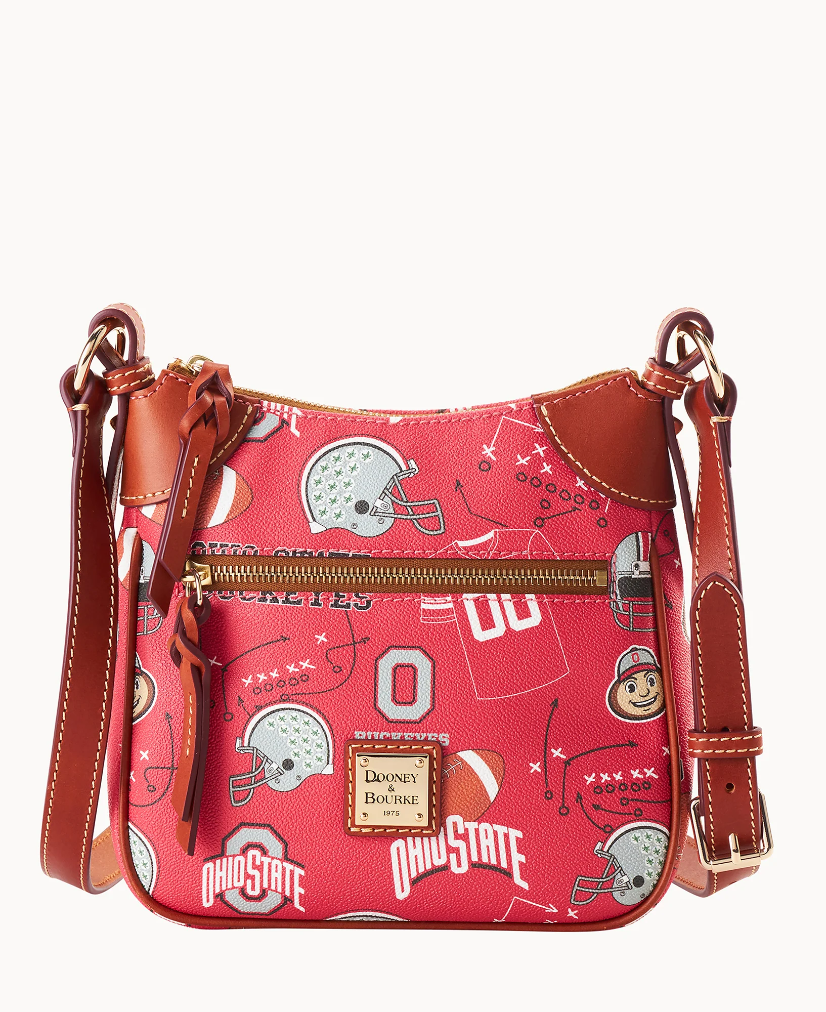 Collegiate Ohio State University Front Zip Crossbody