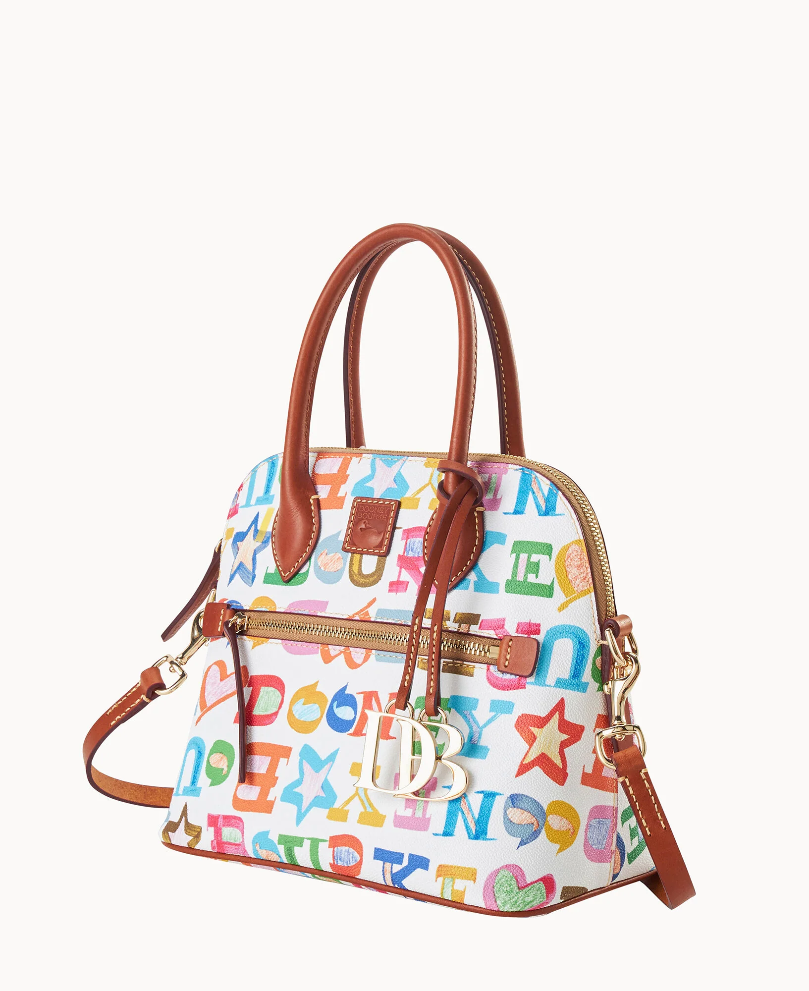 Doodle II Coated Cotton Domed Satchel - Image 10