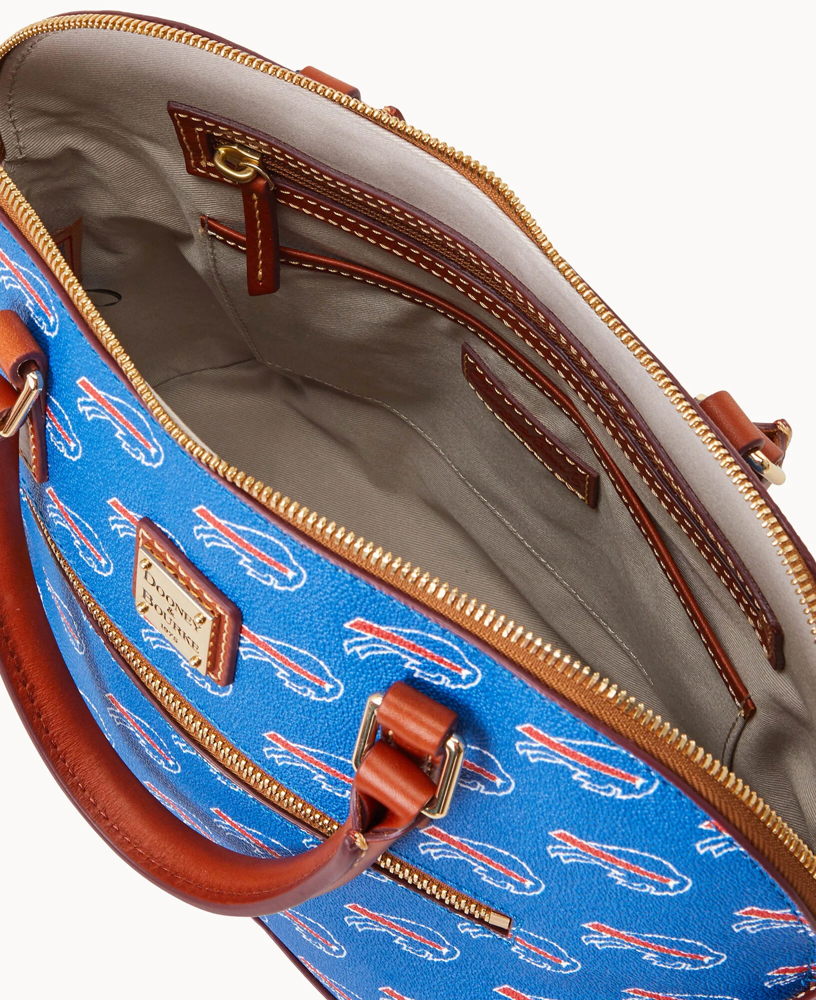 NFL Bills Domed Zip Satchel - Image 3