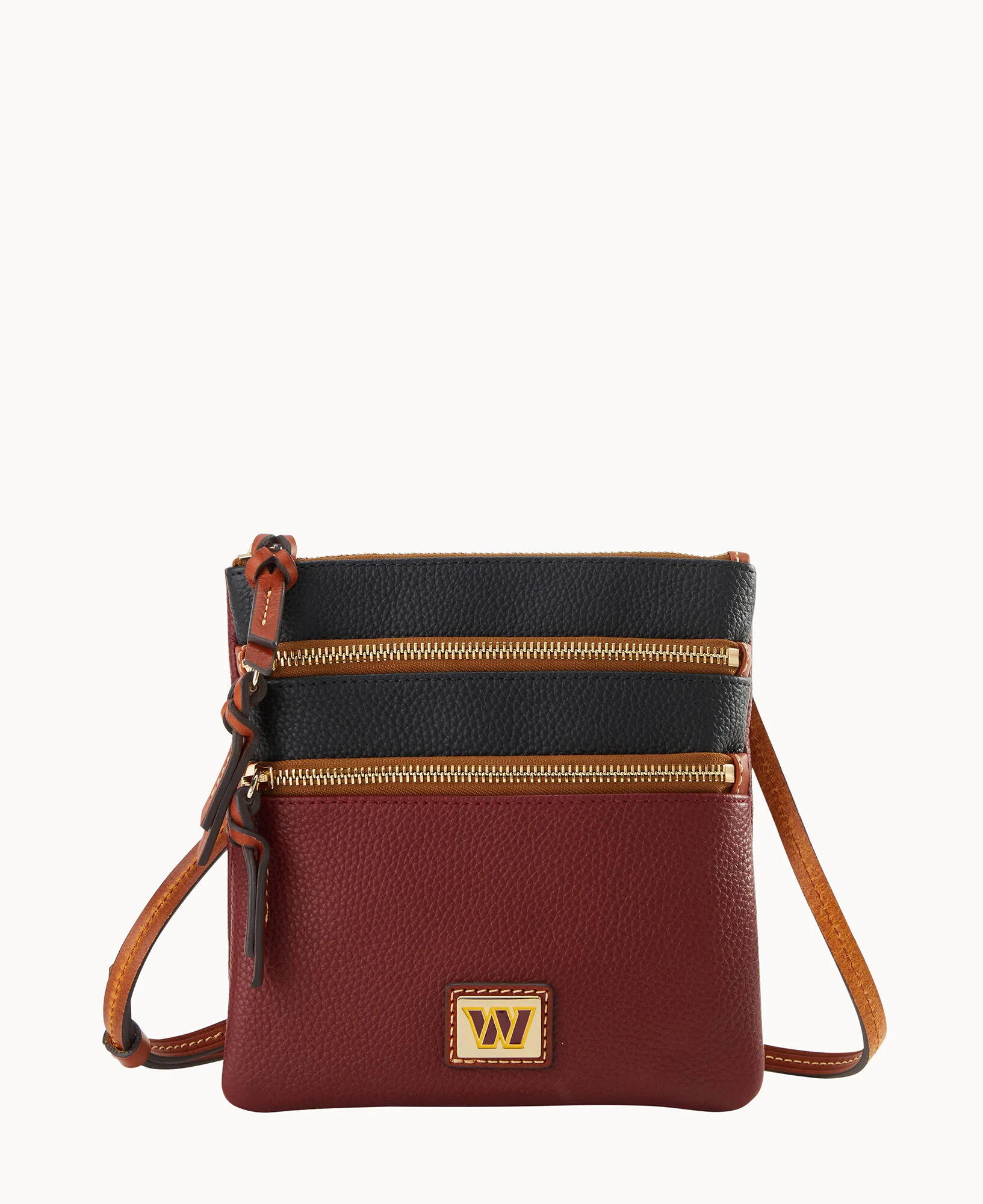 NFL Commanders Triple Zip Crossbody