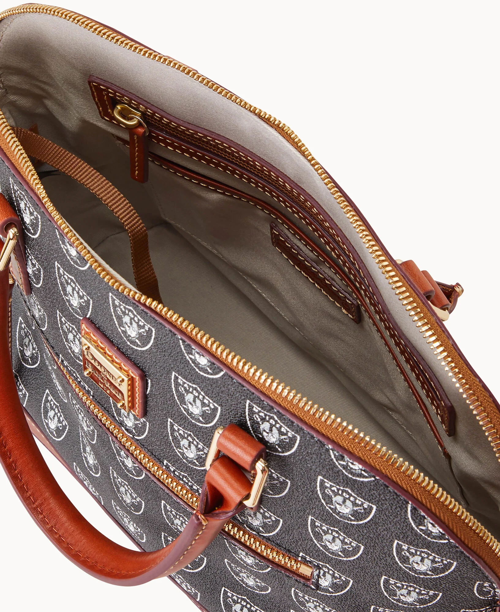 NFL Raiders Domed Zip Satchel - Image 3