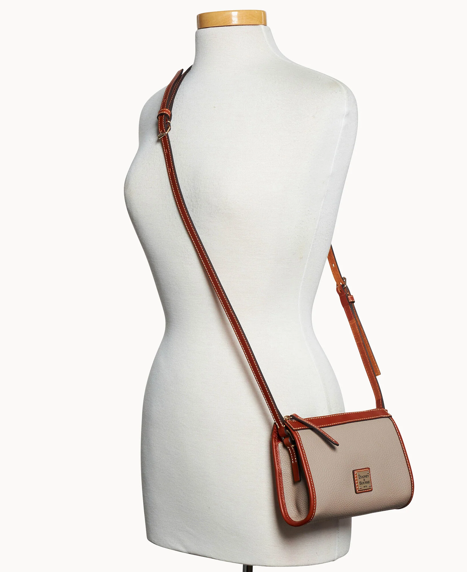 Pebble Grain Small East West Crossbody - Image 32
