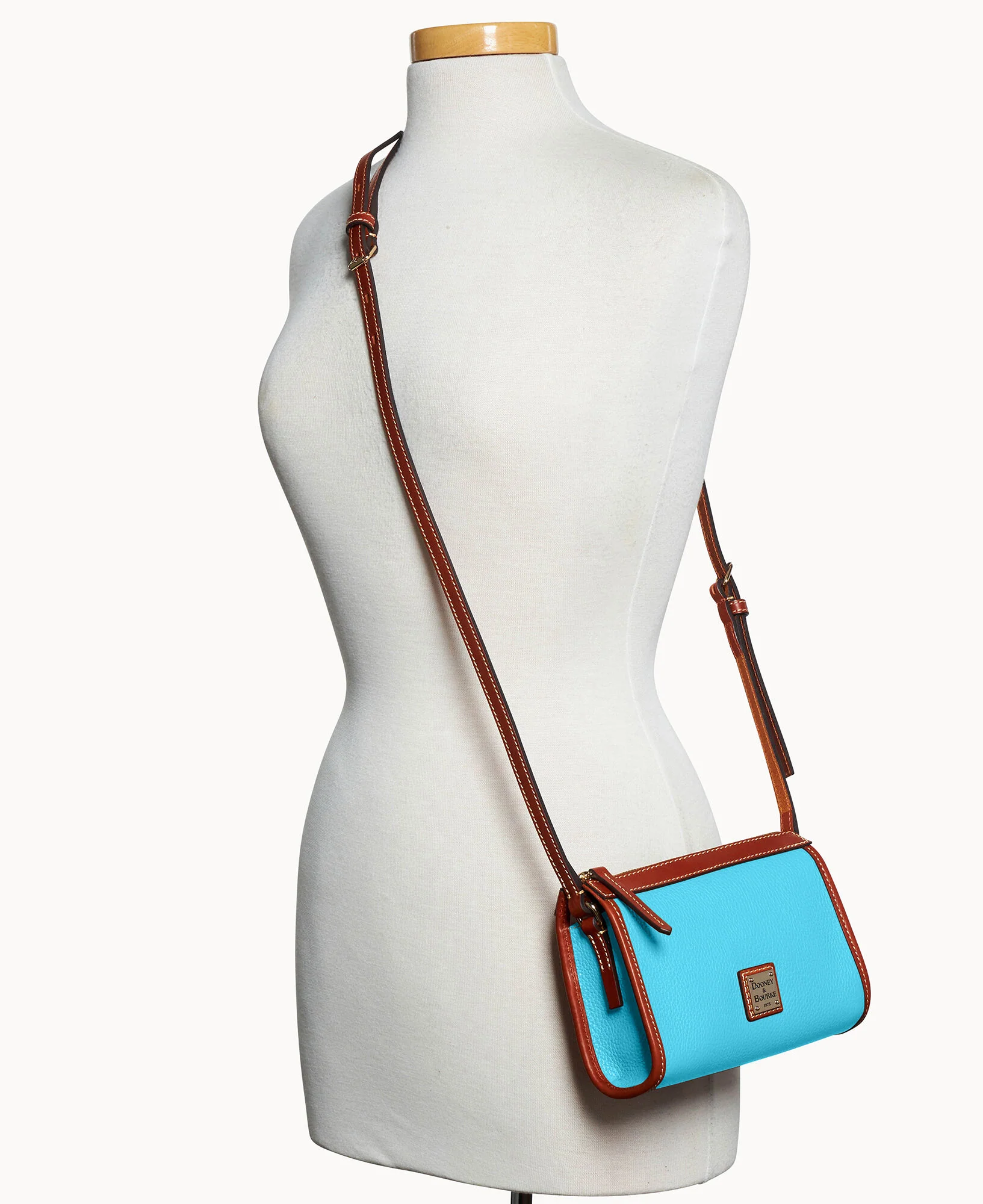 Pebble Grain Small East West Crossbody - Image 48