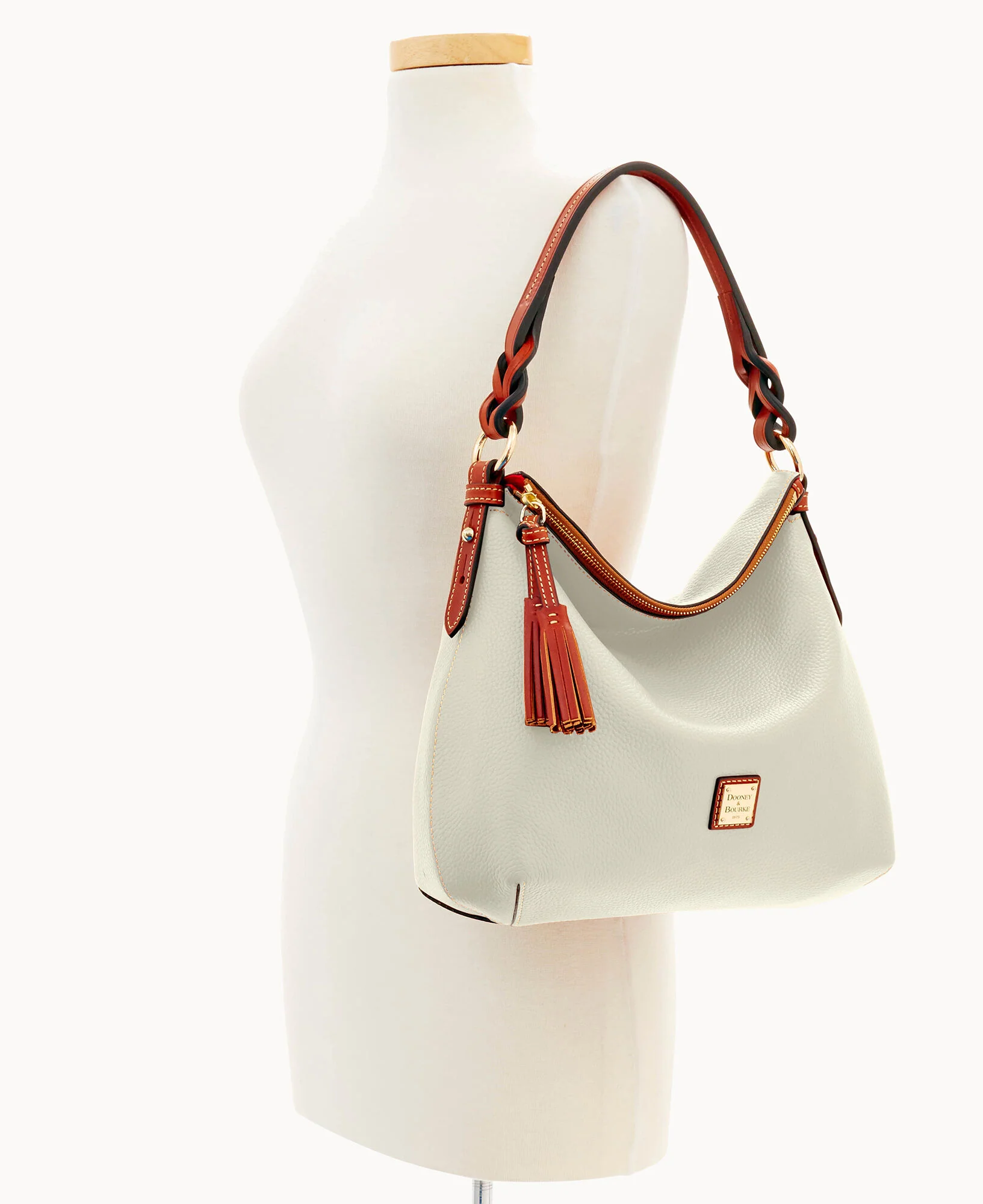 Pebble Grain Twist Strap Hobo - Image 44