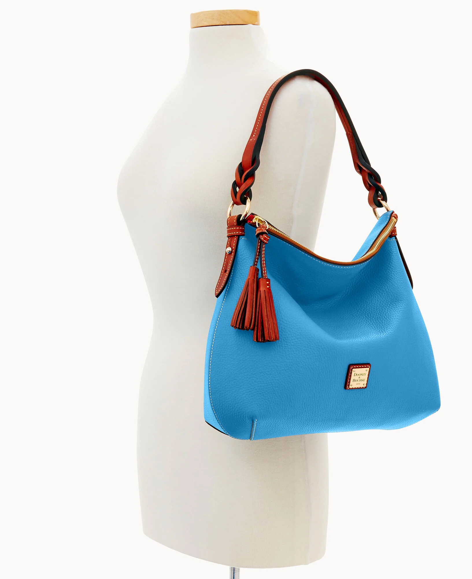 Pebble Grain Twist Strap Hobo - Image 48