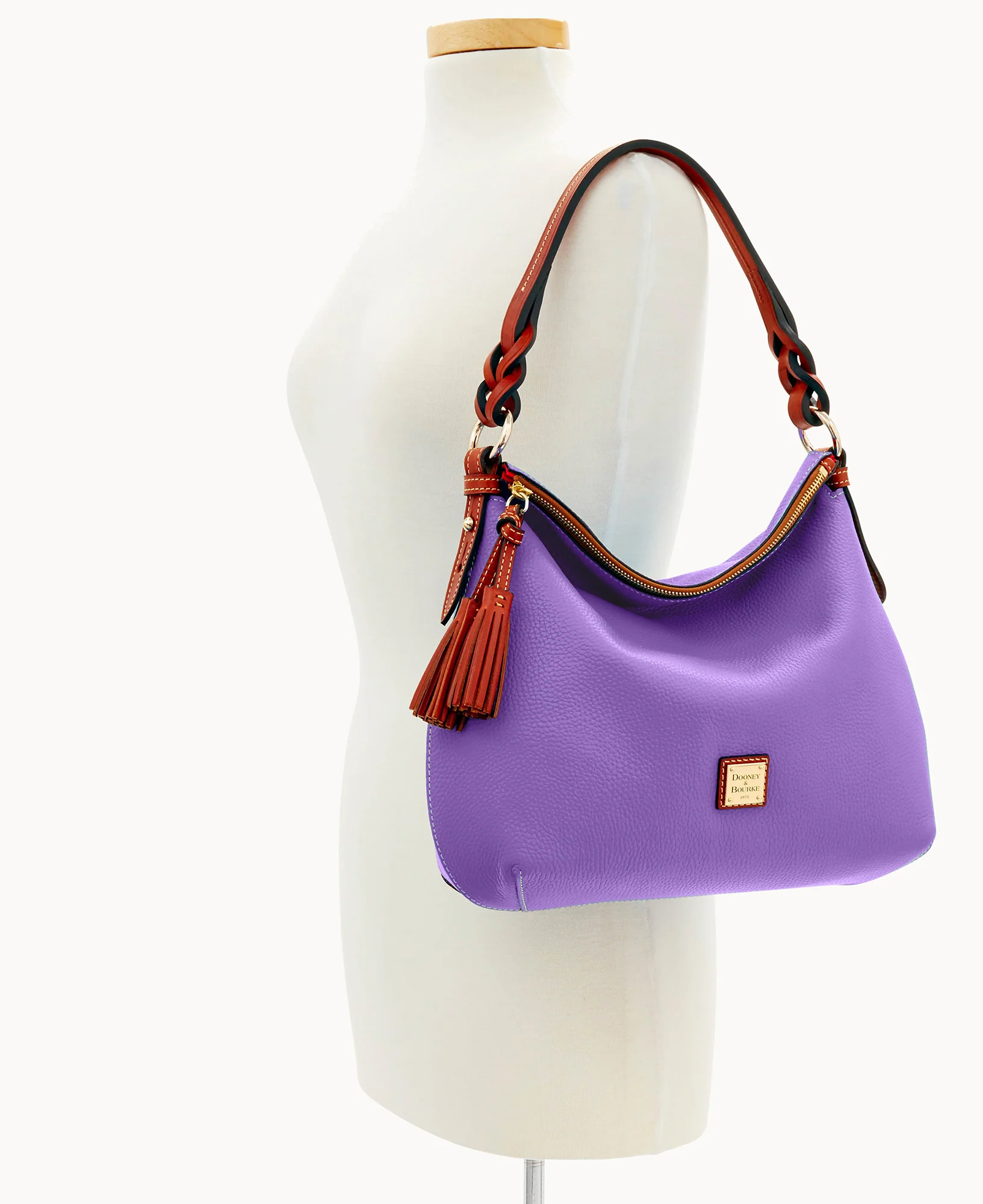 Pebble Grain Twist Strap Hobo - Image 64