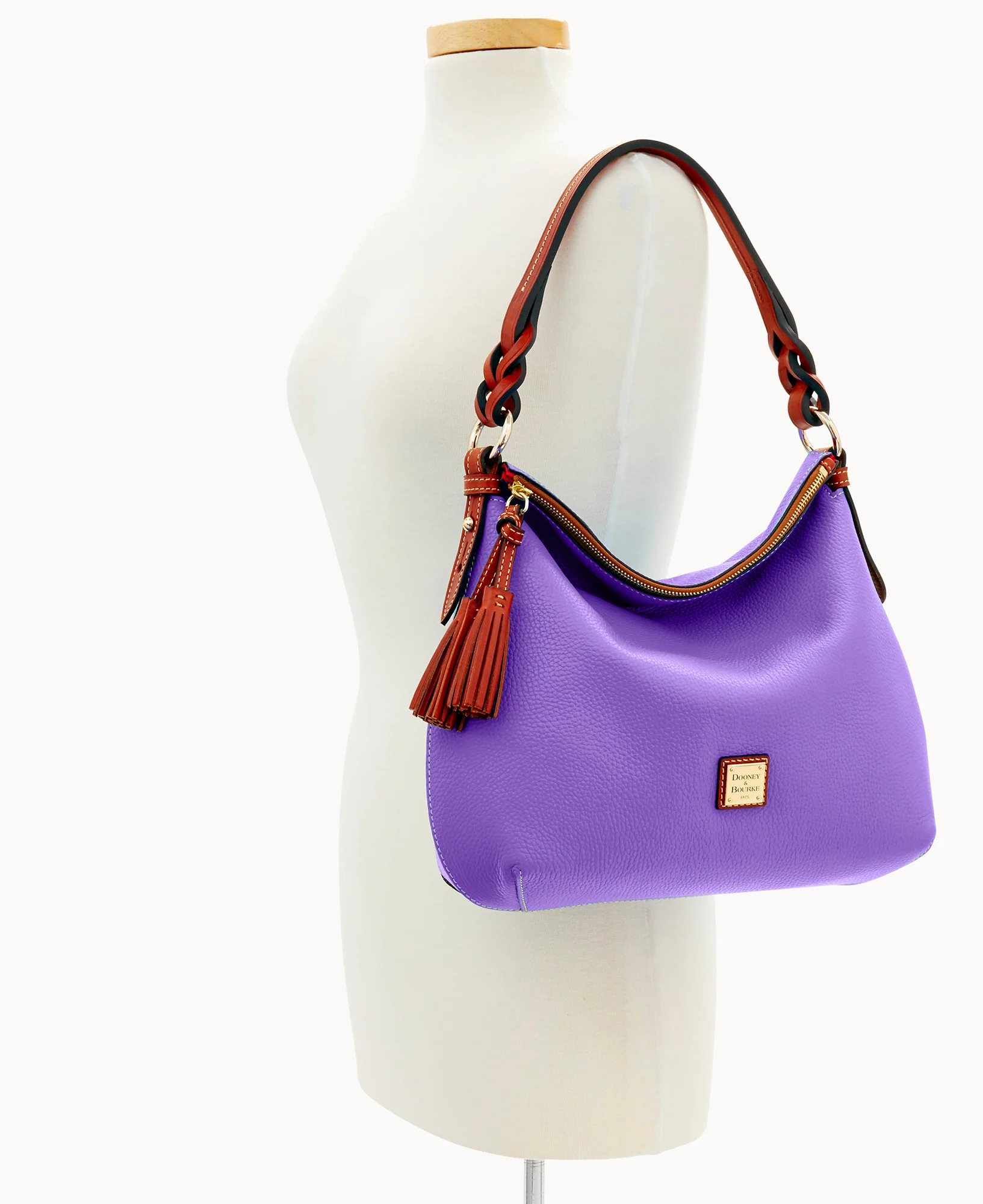 Pebble Grain Twist Strap Hobo - Image 84
