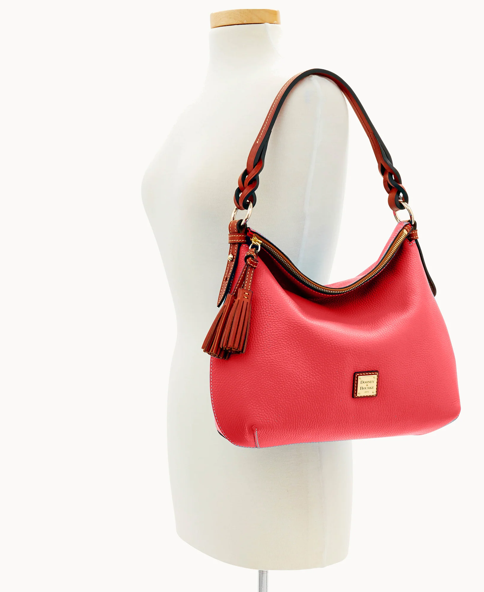 Pebble Grain Twist Strap Hobo - Image 96