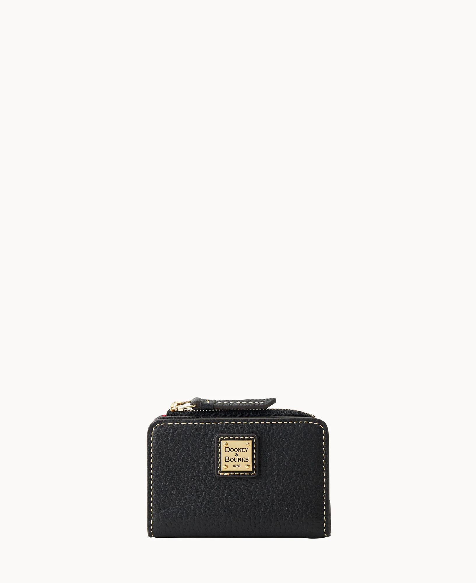 Pebble Grain Zip Credit Card Wallet 12