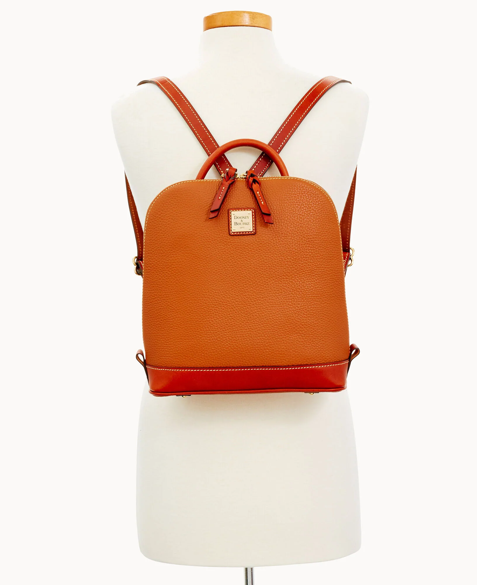 Pebble Grain Zip Pod Backpack - Image 12