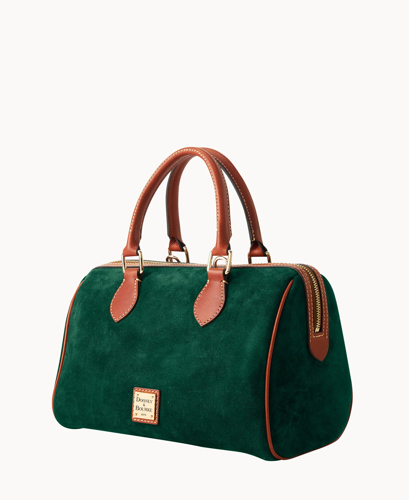 Suede Barrel Satchel - Image 10