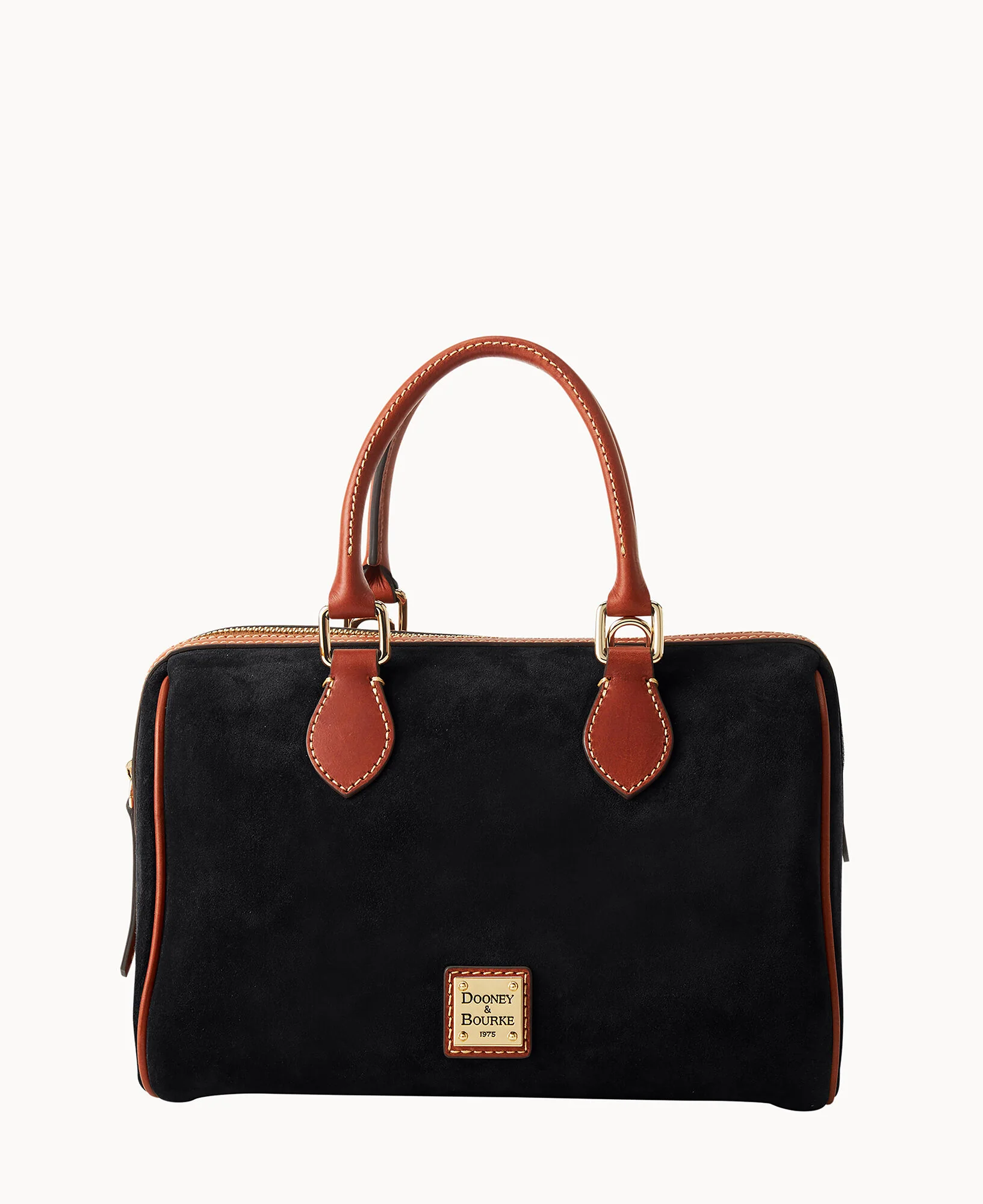 Suede Barrel Satchel - Image 20