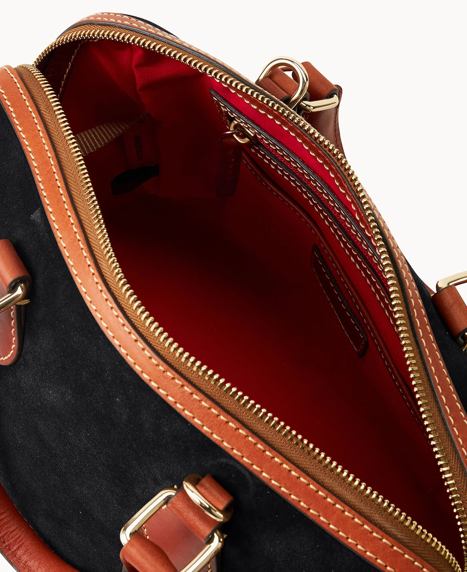 Suede Barrel Satchel - Image 22