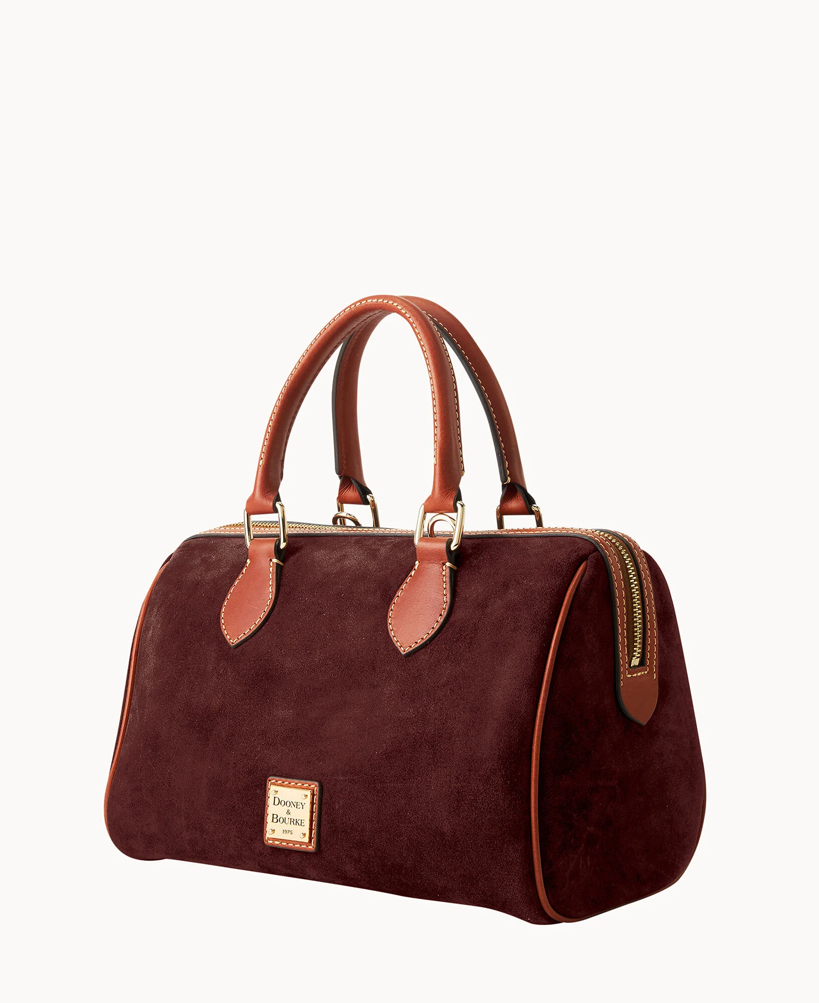 Suede Barrel Satchel - Image 24