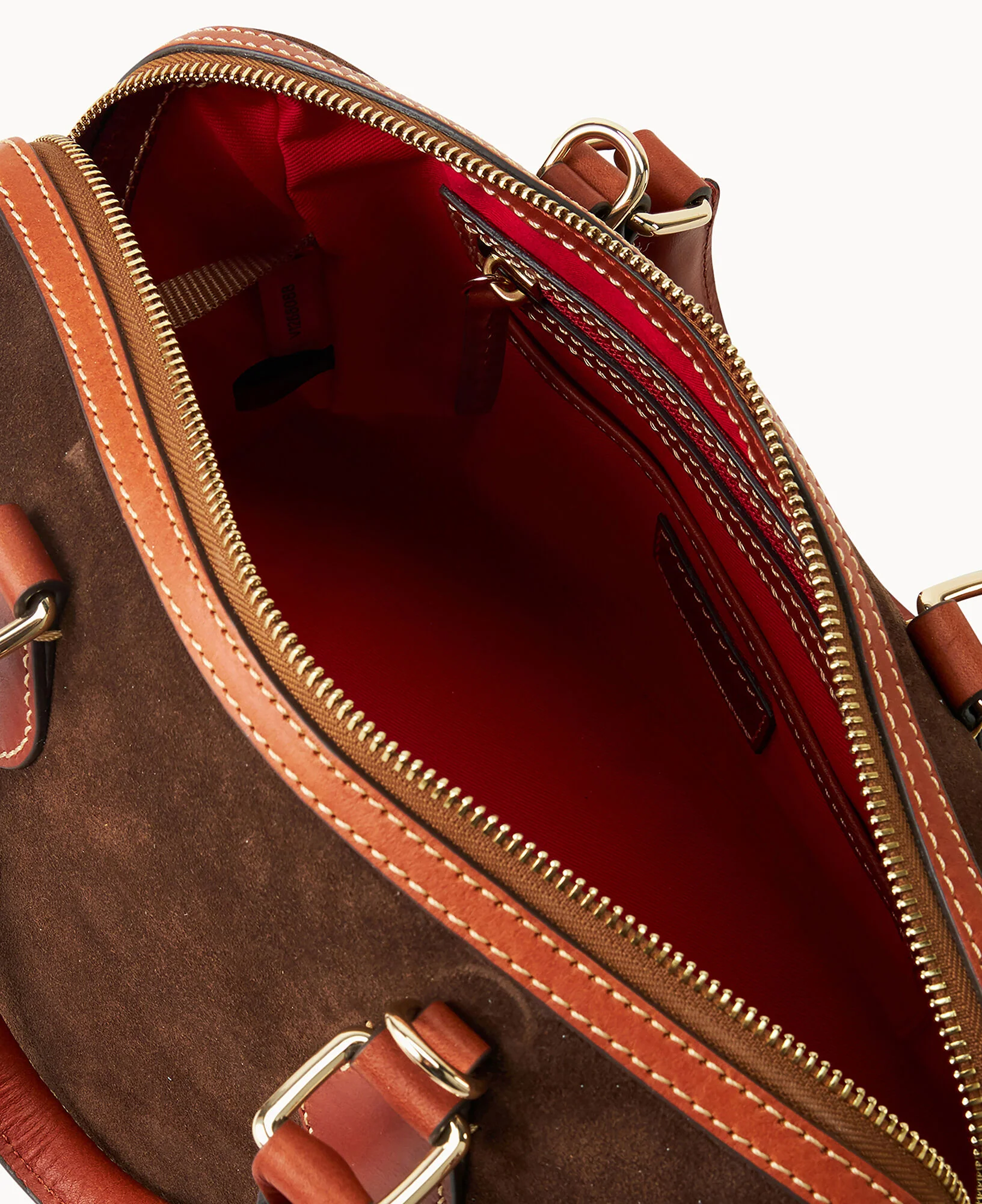 Suede Barrel Satchel - Image 3